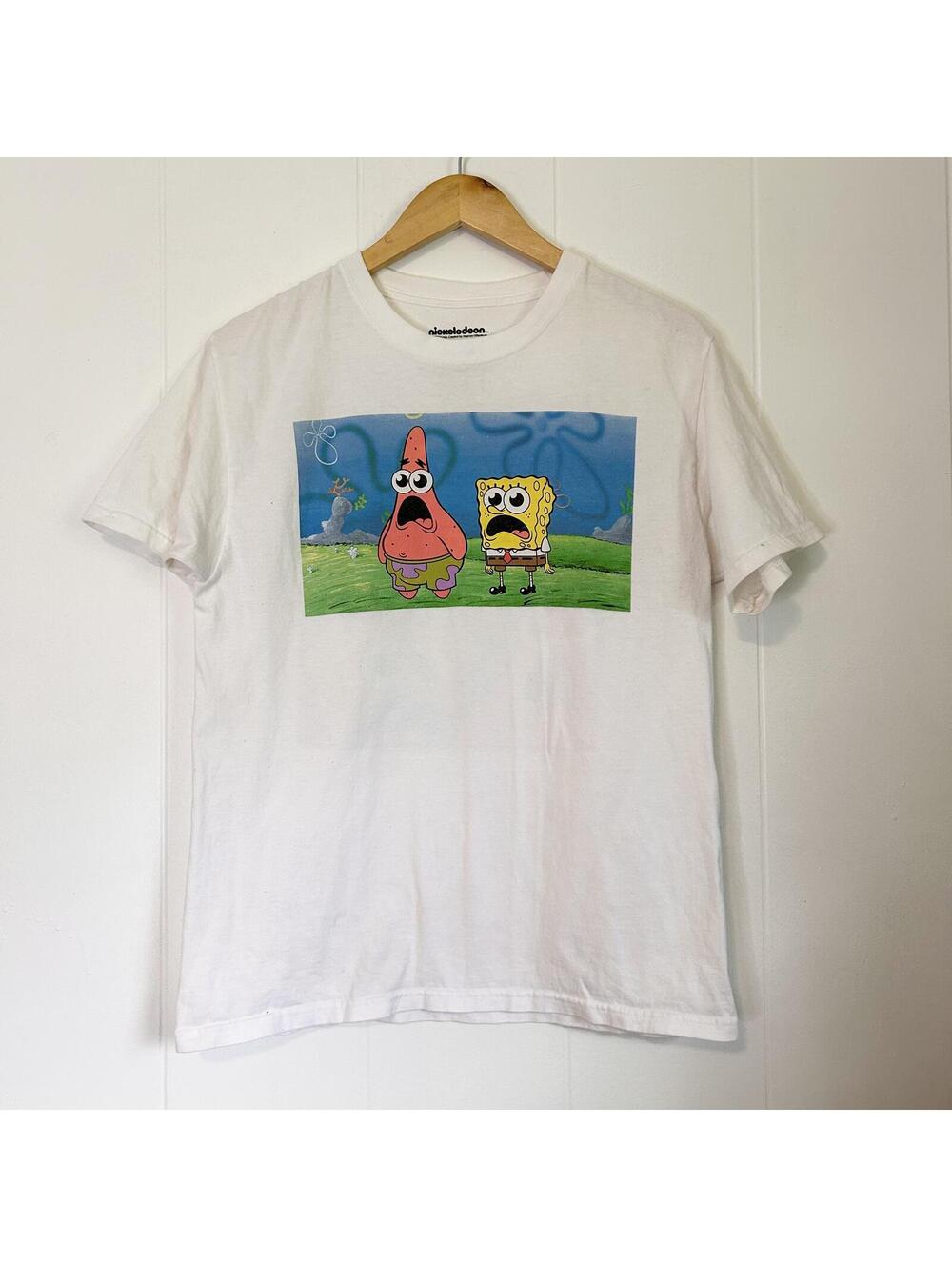 Nickelodeon Spongebob Patrick Bikini Bottom Short Sleeve T-Shirt Unisex Medium